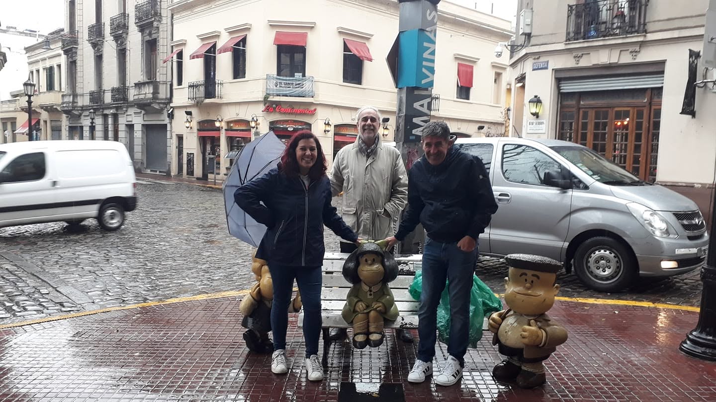 Viaggiatori durante un tour di San Telmo