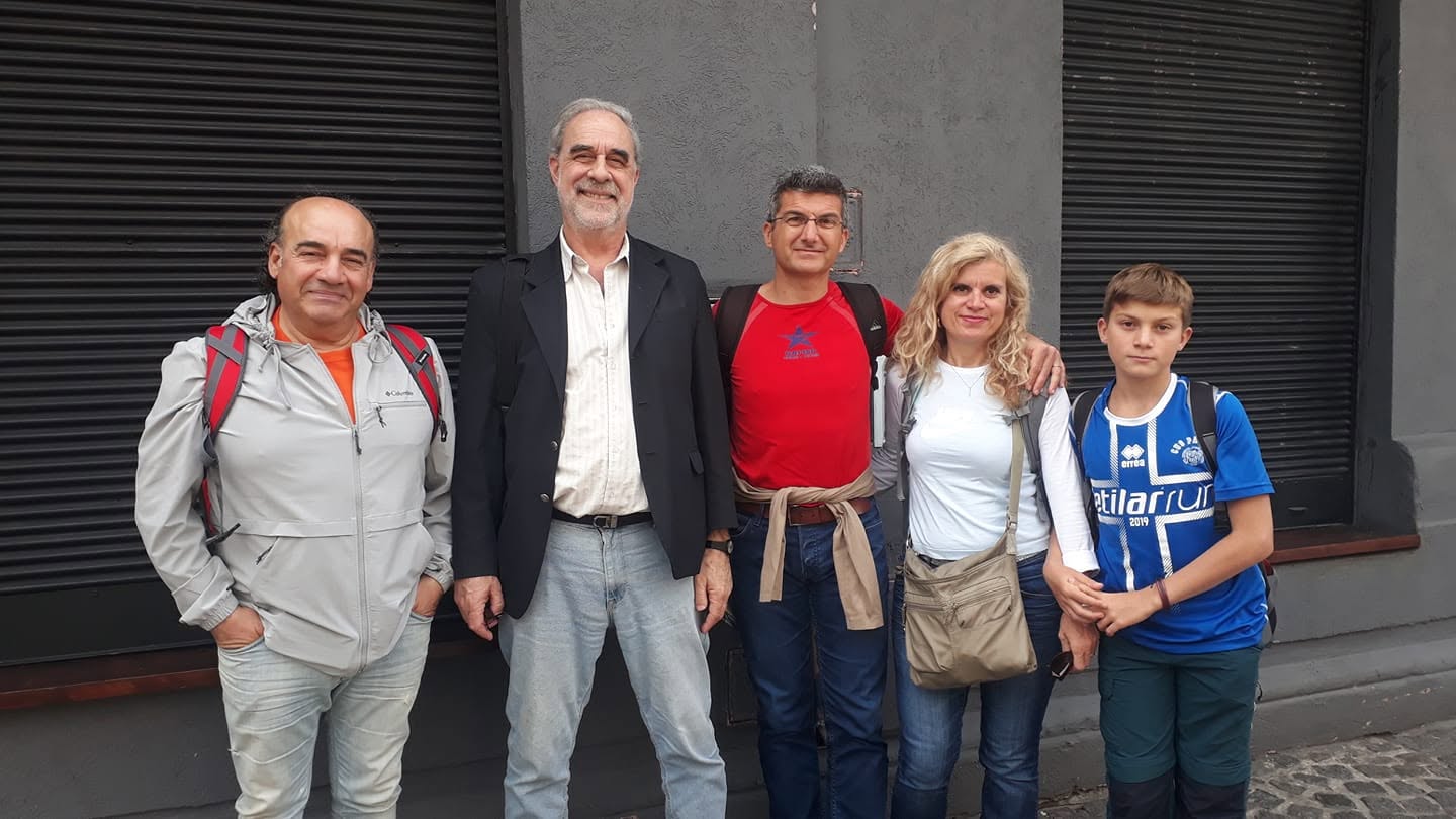 Famiglia durante un tour di Buenos Aires